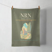 Thumbnail for Weeze Airport (NRN) design on green army towel