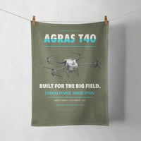 Thumbnail for DJI Agras T40 design on green army towel