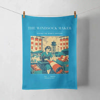 Thumbnail for VINTAGE G4429 - The Windsock Maker - Designed Towels design on turquoise