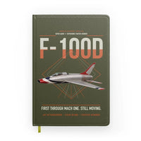 Thumbnail for F-100D Super Sabre design on green army notebook