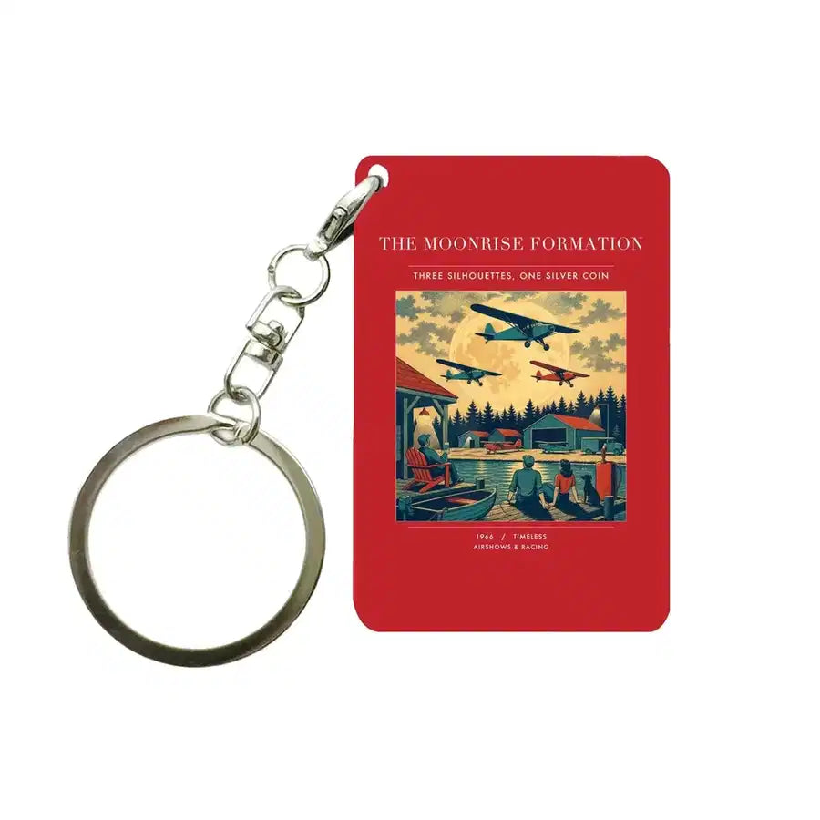 VINTAGE G4431 - The Moonrise Formation - Designed Key Chain design on red