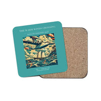 Thumbnail for The Warm Winds Crossing - Designed Coasters design on turquoise 1-piece