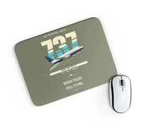 Thumbnail for Boeing 737-200 design on green army rectangle mouse pad