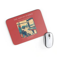 Thumbnail for VINTAGE G4377 - The Airport Barber - Designed Mouse Pads design on red rectangle