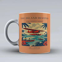 Thumbnail for VINTAGE G4024 - The Island Hopper - Ceramic Mug design on orange