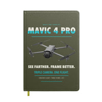 Thumbnail for DJI Mavic 4 Pro design on green army notebook