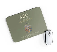 Thumbnail for Albuquerque International Sunport (ABQ) design on green army rectangle mouse pad