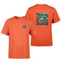 Thumbnail for VINTAGE G4270 - The Lagoon School Bus - Double-Side T-Shirt design on orange double side t shirt