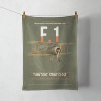 Thumbnail for Sopwith Camel F.1 design on green army towel
