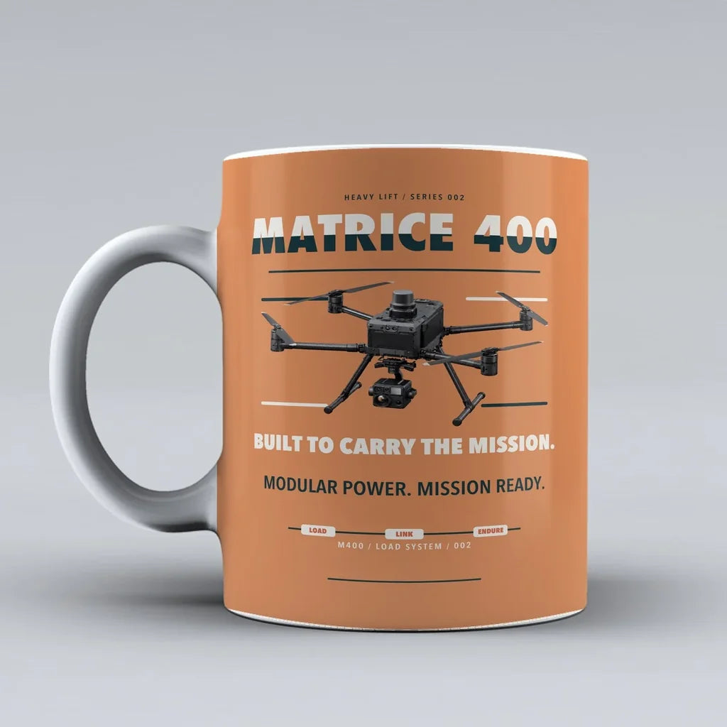 Matrice 400 Mug design on orange dji