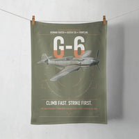 Thumbnail for Messerschmitt Bf 109G-6 design on green army towel