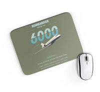 Thumbnail for Bombardier Global 6000 design on green army rectangle mouse pad