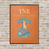 Thumbnail for Ivato International Airport TNR — Antananarivo vertical canvas print - framed - orange background