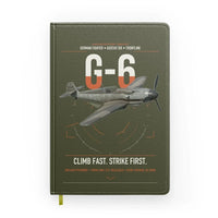 Thumbnail for Messerschmitt Bf 109G-6 design on green army notebook