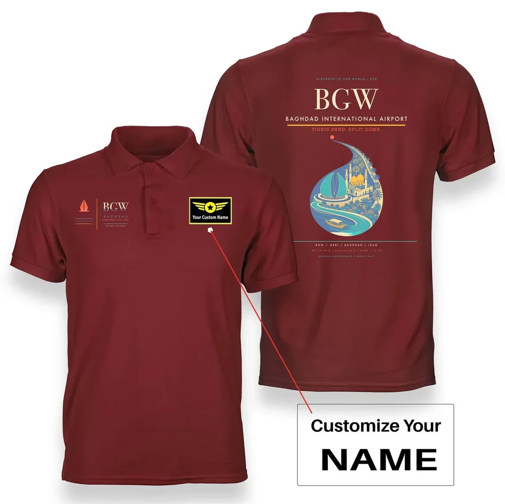 Baghdad International Airport BGW Red+Name