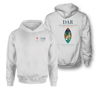Thumbnail for Julius Nyerere International Airport (DAR) design on white double-side hoodie