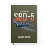 Thumbnail for SBD-5 Dauntless design on green army notebook