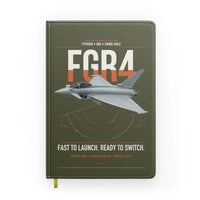 Thumbnail for Eurofighter Typhoon FGR4 design on green army notebook