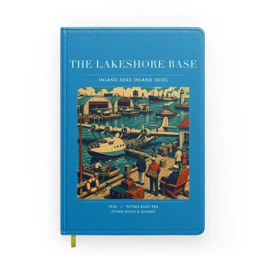 VINTAGE G4071 - The Lakeshore Base - Designed Notebooks design on turquoise