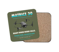 Thumbnail for DJI Matrice 30 design on green army 1 piece coaster