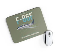 Thumbnail for F-86F Sabre design on green army rectangle mouse pad