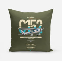 Thumbnail for Cessna 152 design on green army pillow