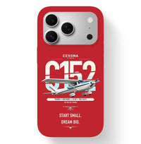 Thumbnail for Cessna 152 design on red magsafe iphone case, for iPhone 17 Pro