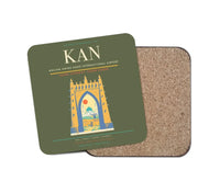 Thumbnail for Mallam Aminu Kano International Airport (KAN) design on green army 1 piece coaster
