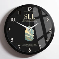 Thumbnail for Salalah Airport SLL Wall-Clock Framed - Black
