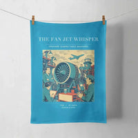 Thumbnail for VINTAGE G4464 - The Fan Jet Whisper - Designed Towels design on turquoise