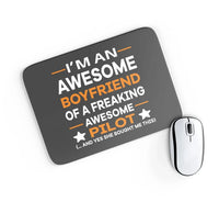 Thumbnail for I am an Awesome Boyfriend Mouse Pad - view 5