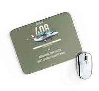 Thumbnail for Cessna 408 SkyCourier design on green army rectangle mouse pad