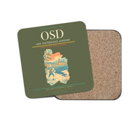 Thumbnail for Are Ostersund Airport (OSD) design on green army 1 piece coaster