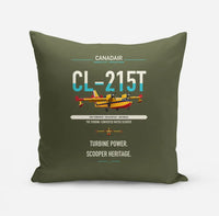 Thumbnail for Canadair CL-215T design on green army pillow