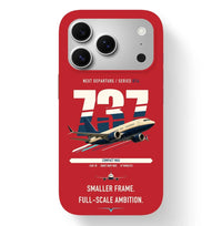Thumbnail for Boeing 737 MAX 7 design on red magsafe iphone case