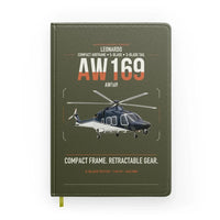 Thumbnail for Leonardo AW169 design on green army notebook