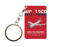 Thumbnail for WC-135R Constant Phoenix design on red designed key chain, double-side print