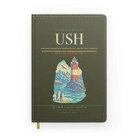 Thumbnail for Malvinas Argentinas International Airport (USH) design on green army notebook