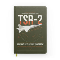 Thumbnail for BAC TSR-2 design on green army notebook