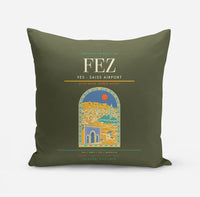Thumbnail for Fes (FEZ) design on green army pillow