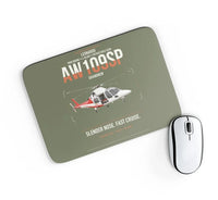 Thumbnail for Leonardo AW109SP GrandNew design on green army rectangle mouse pad