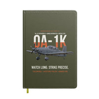 Thumbnail for OA-1K Skyraider II Armed Overwatch design on green army notebook
