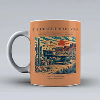 Thumbnail for VINTAGE G4151 - The Desert Mail Stop - Ceramic Mug design on orange