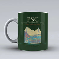 Thumbnail for Tri-Cities Airport (PSC) airport code design on dark green ceramic mug