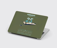 Thumbnail for Bombardier Learjet 25 design on green army MacBook case