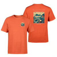 Thumbnail for VINTAGE G4293 - The Cave Of Winds Survey - Double-Side T-Shirt design on orange double side t shirt