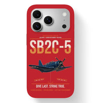 Thumbnail for SB2C-5 Helldiver design on red magsafe iphone case, for iPhone 17 Pro