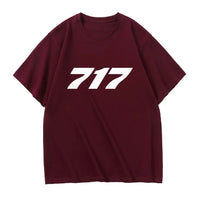 Thumbnail for 717 Flat Text Designed Relax Fit T-Shirts - view 14
