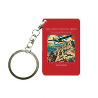 Thumbnail for VINTAGE G4332 - The Caravan Route Above - Designed Key Chain design on red