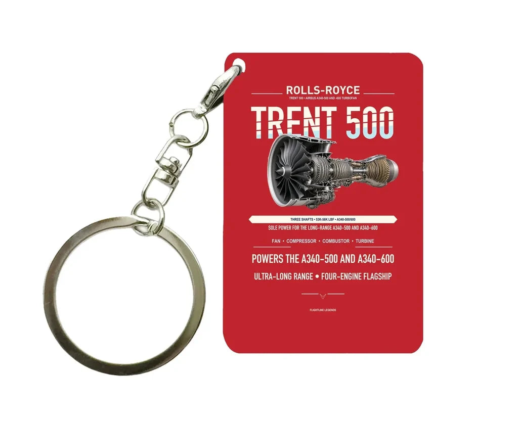 TRENT 500 Key Chain design on red key chain